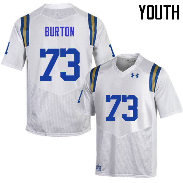 Youth #73 Jake Burton UCLA Bruins Under Armour College Football Jerseys Sale-White